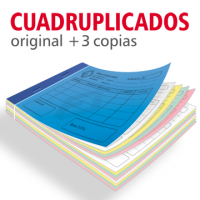 Talonarios copiativos Cuadruplicados A4