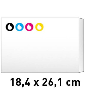 Sobres bolsa 1/2 folio (18,4x26,1) a todo color