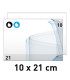 Flyers a 2 colores 10x21cm