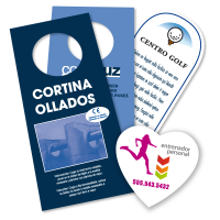 Flyers para colgar 10x21 cm a color