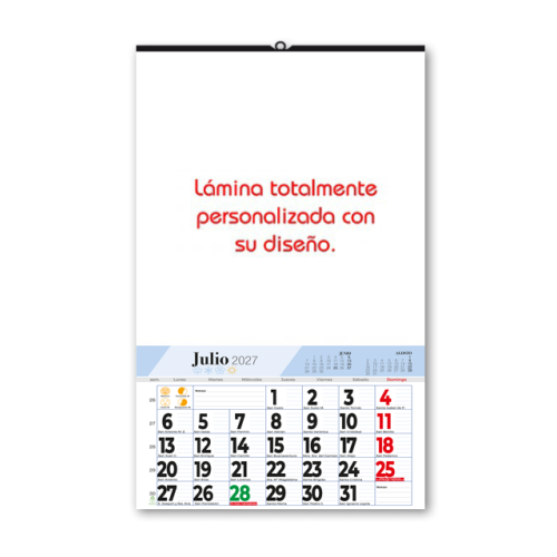 Calendarios de pared mensuales personalizables para empresas