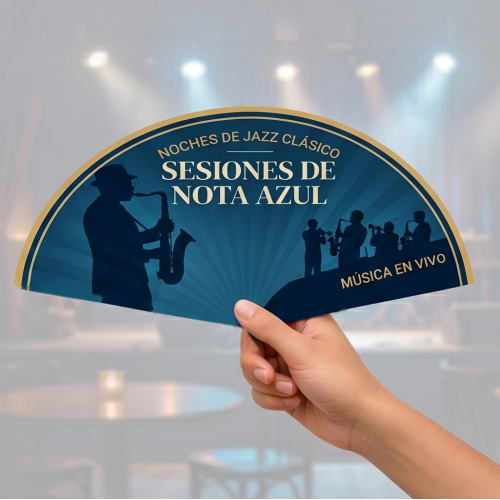 Abanicos de papel personalizables idóneos para publicidad