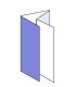 Cuadríptico 10x15 cm plegado paralelo