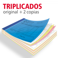 Talonarios copiativos triplicados