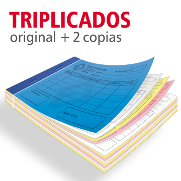 Talonarios triplicados