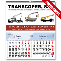 Calendario Pared  Bimensual 33,5 cm.