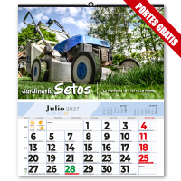 Calendario de Pared  Mensual 33,5 cm.