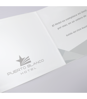 Tarjetón Invitación Díptico 20x10cm