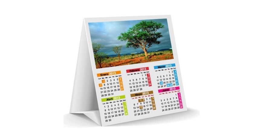 calendarios de sobremesa 15x15 cm