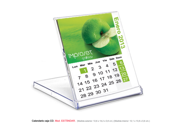 calendarios cajas cd